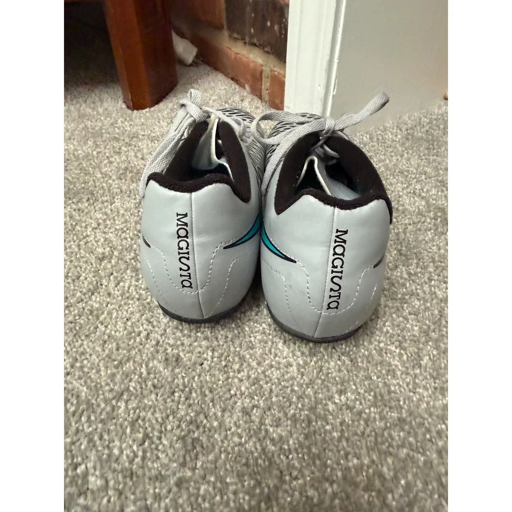 Nike Magista Kids Soccer Cleats Wolf Grey Turquoise 651586-040‎ Size 5Y